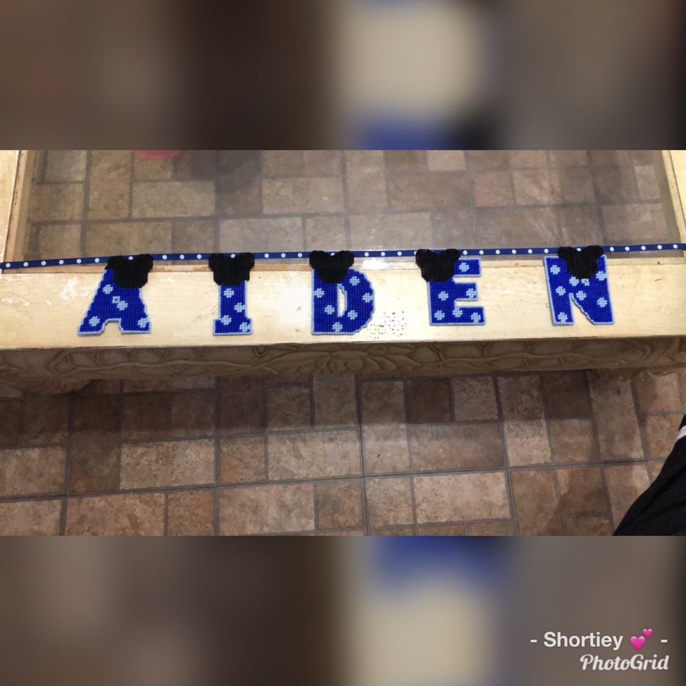 Mickey Mouse Name Banner